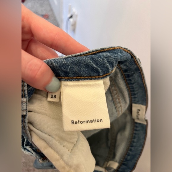 Reformation Jeans Straight Leg Waist 28" - Picture 3 of 3